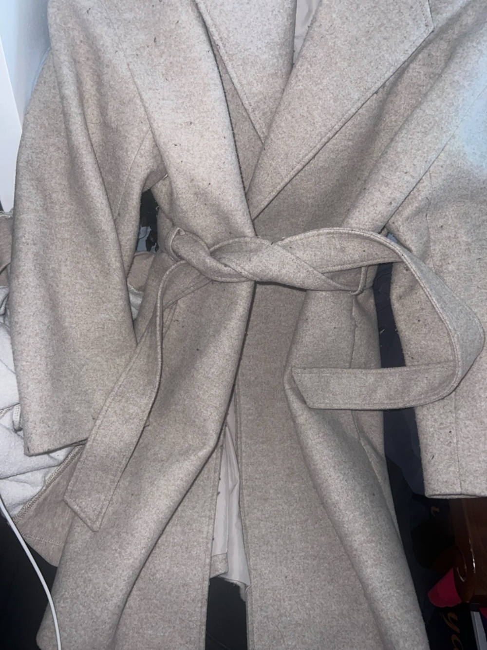 H&M Women's Spring Coat in Light Beige